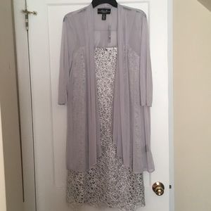 Silver dress, 2 piece